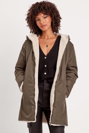 reversible jas donkergroen