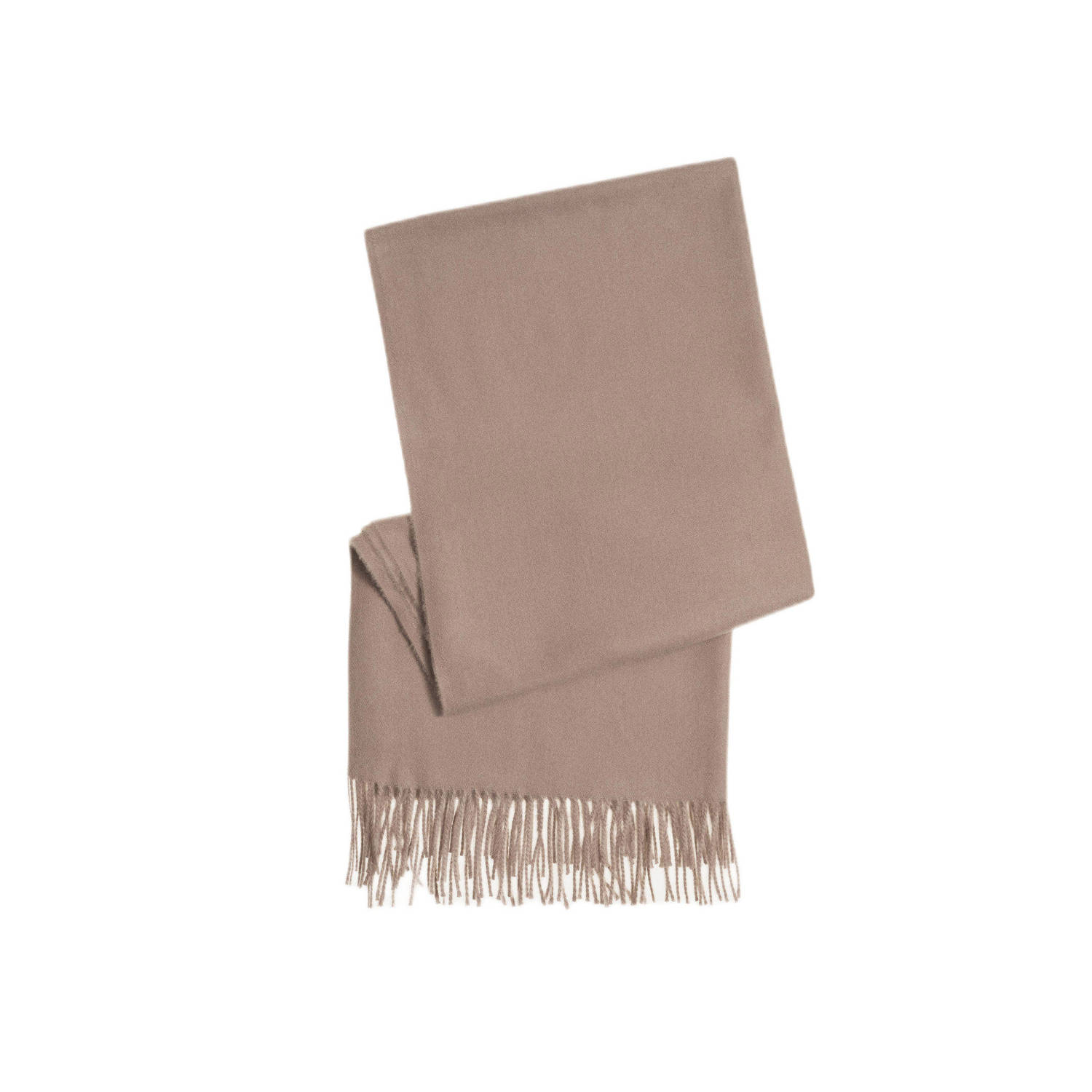 Mango Man sjaal met franjes beige