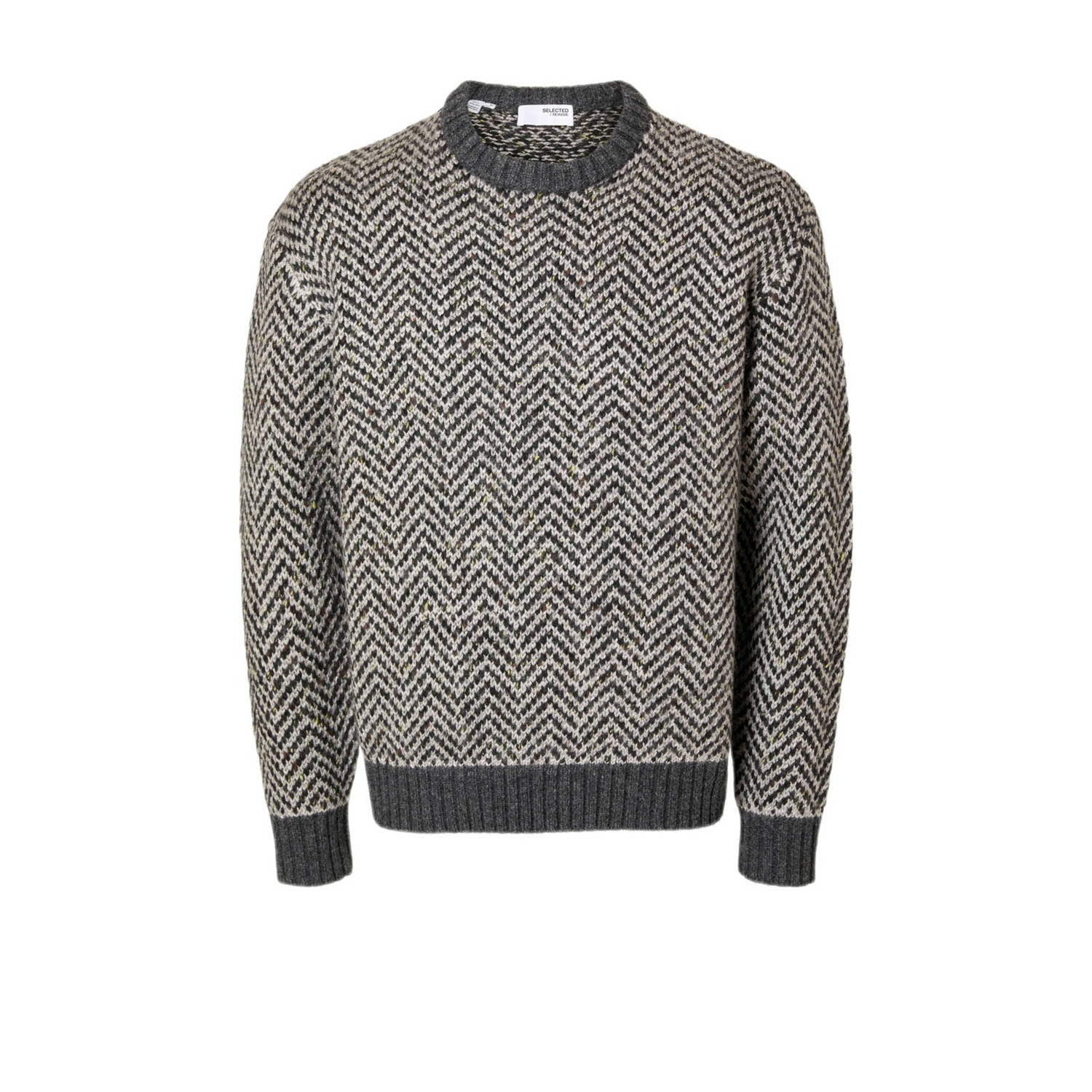 Selected Homme Gebreide pullover met ronde hals model 'HARRY'