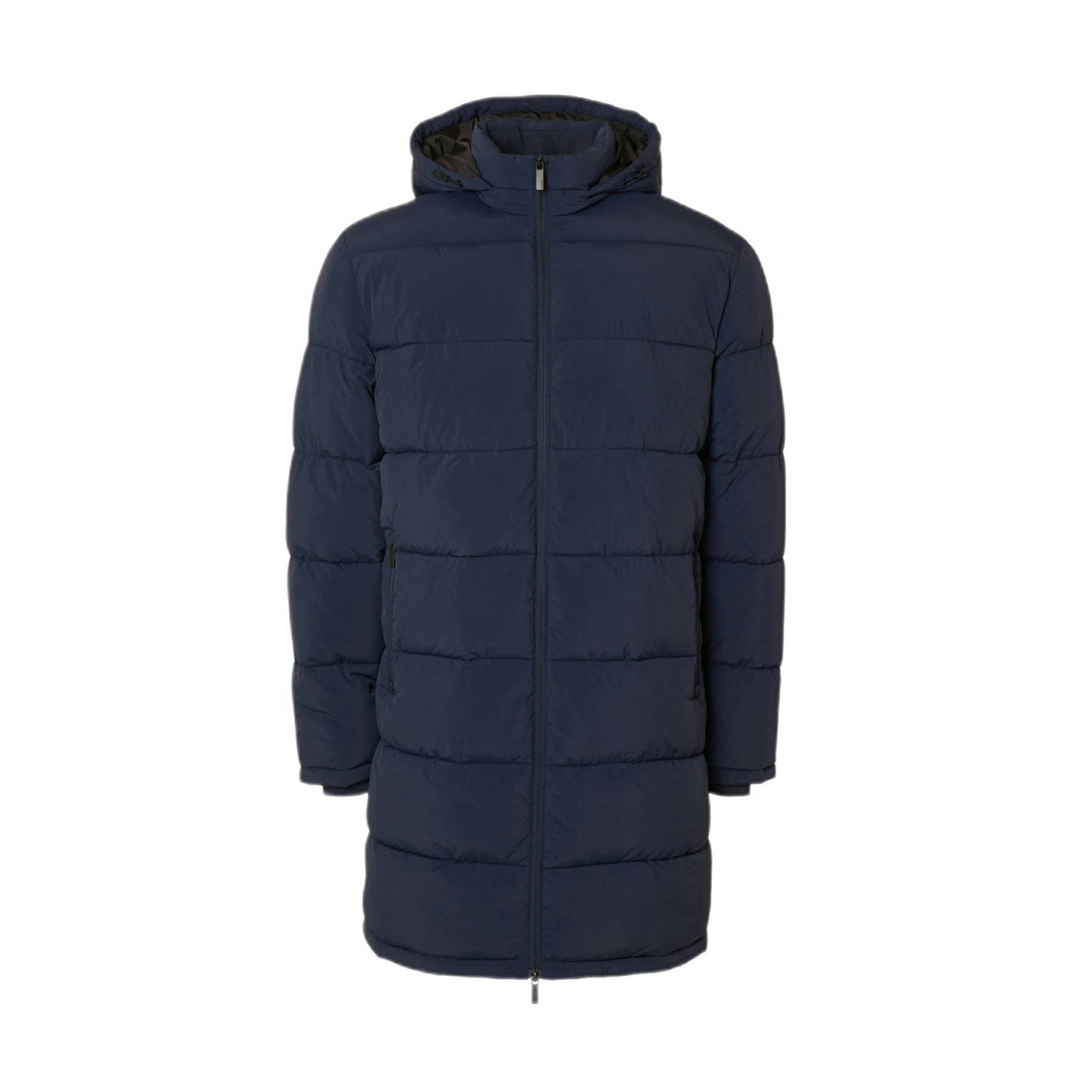 SELECTED HOMME gewatteerde jas SLHCOOPER donkerblauw