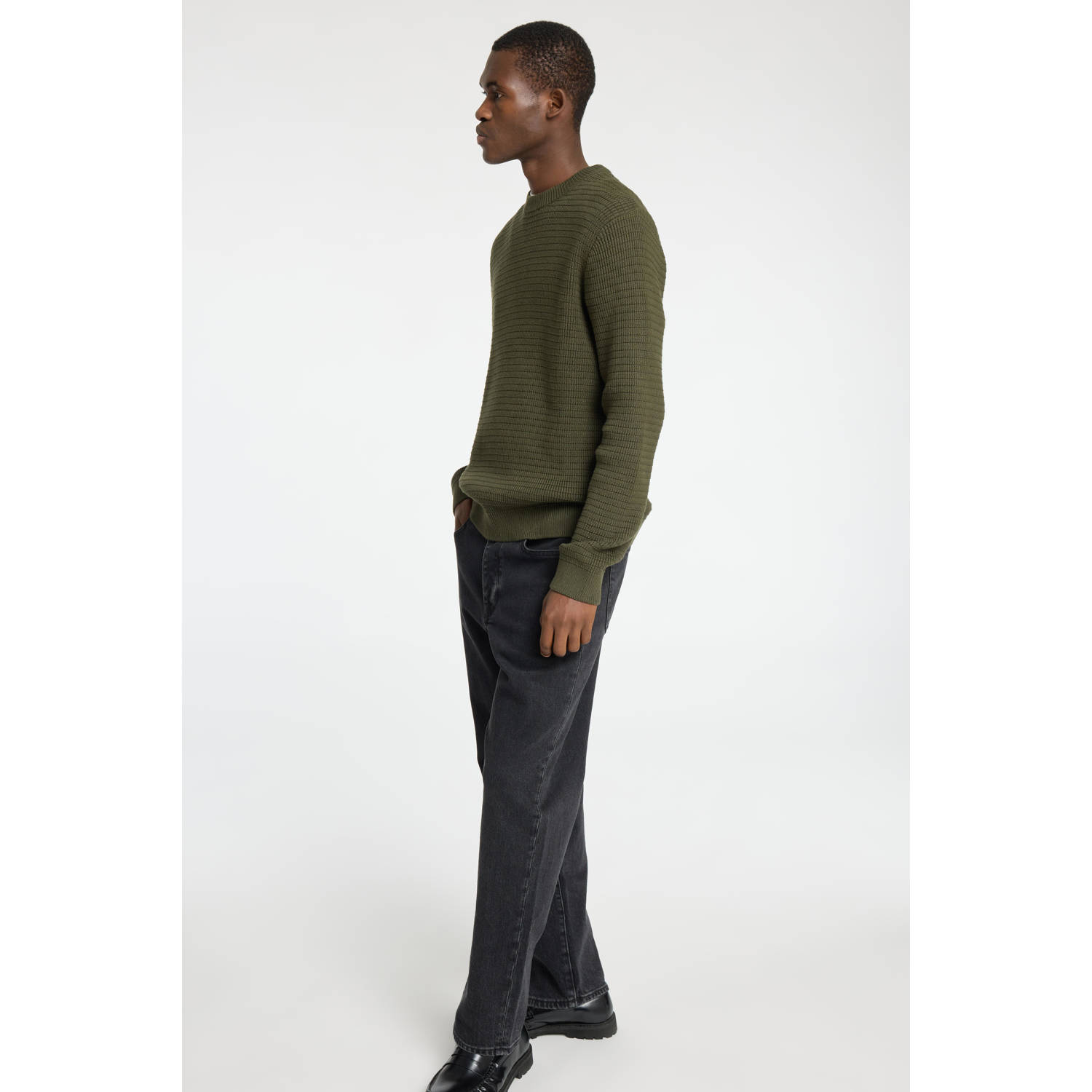 SELECTED HOMME gebreide trui groen