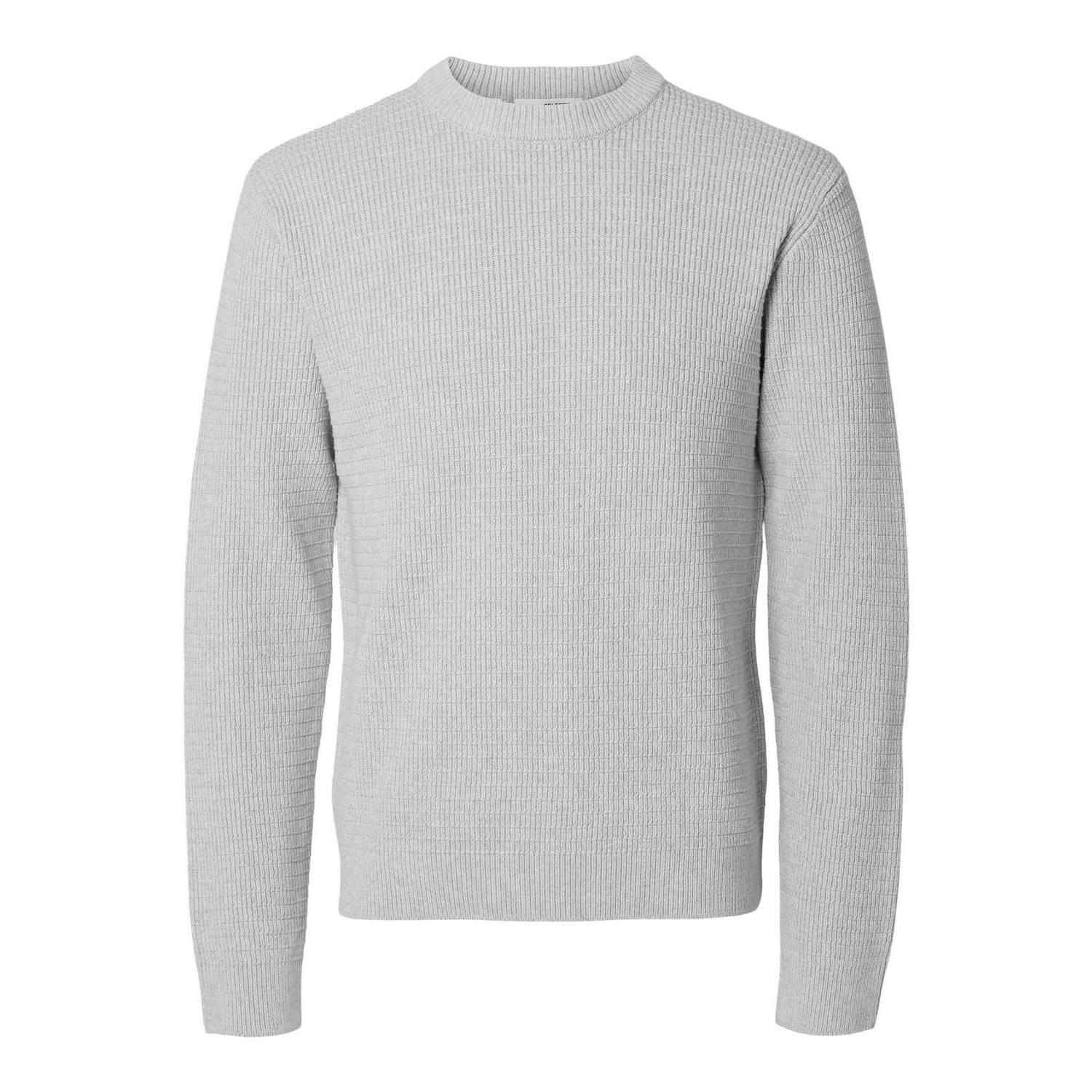 Selected Homme Gebreide pullover met ribboorden