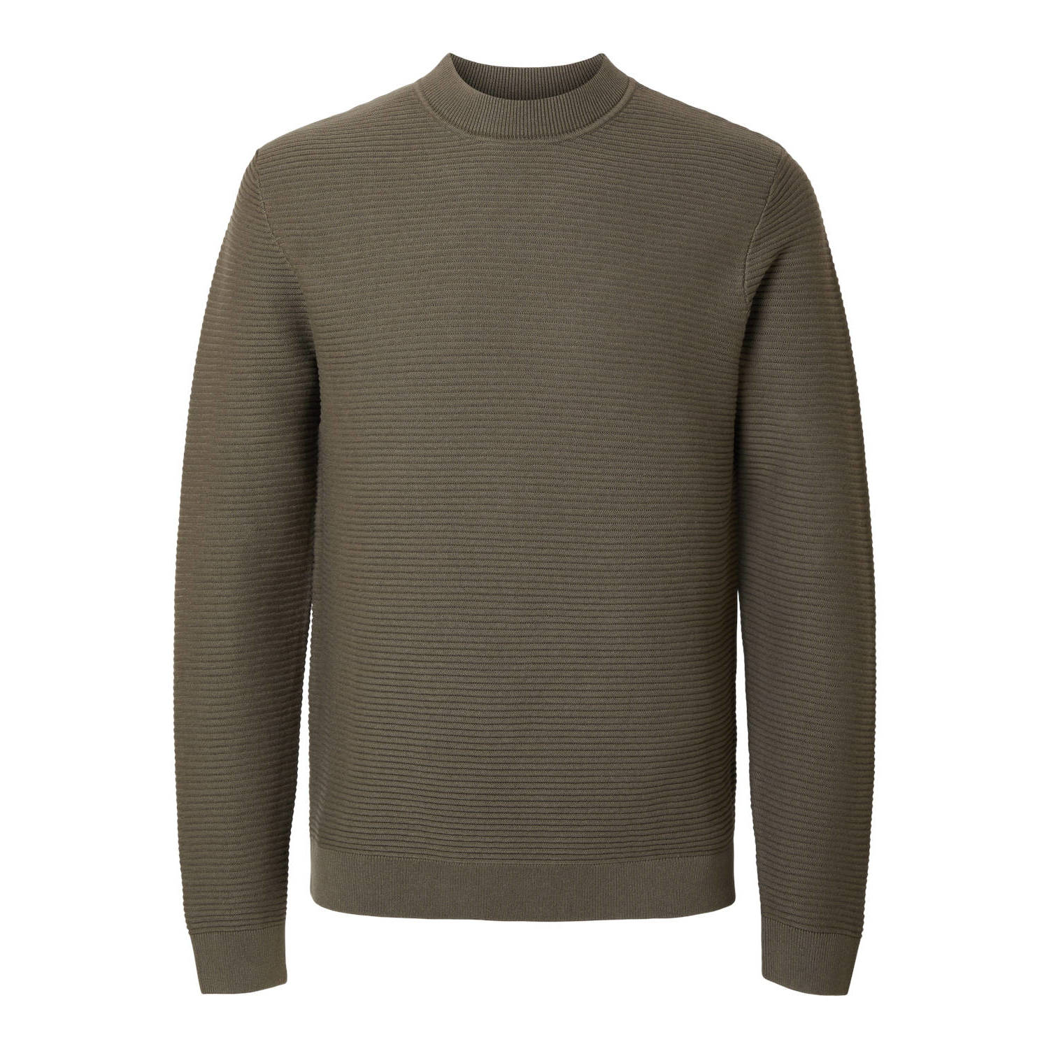 SELECTED HOMME gebreide trui olijfgroen