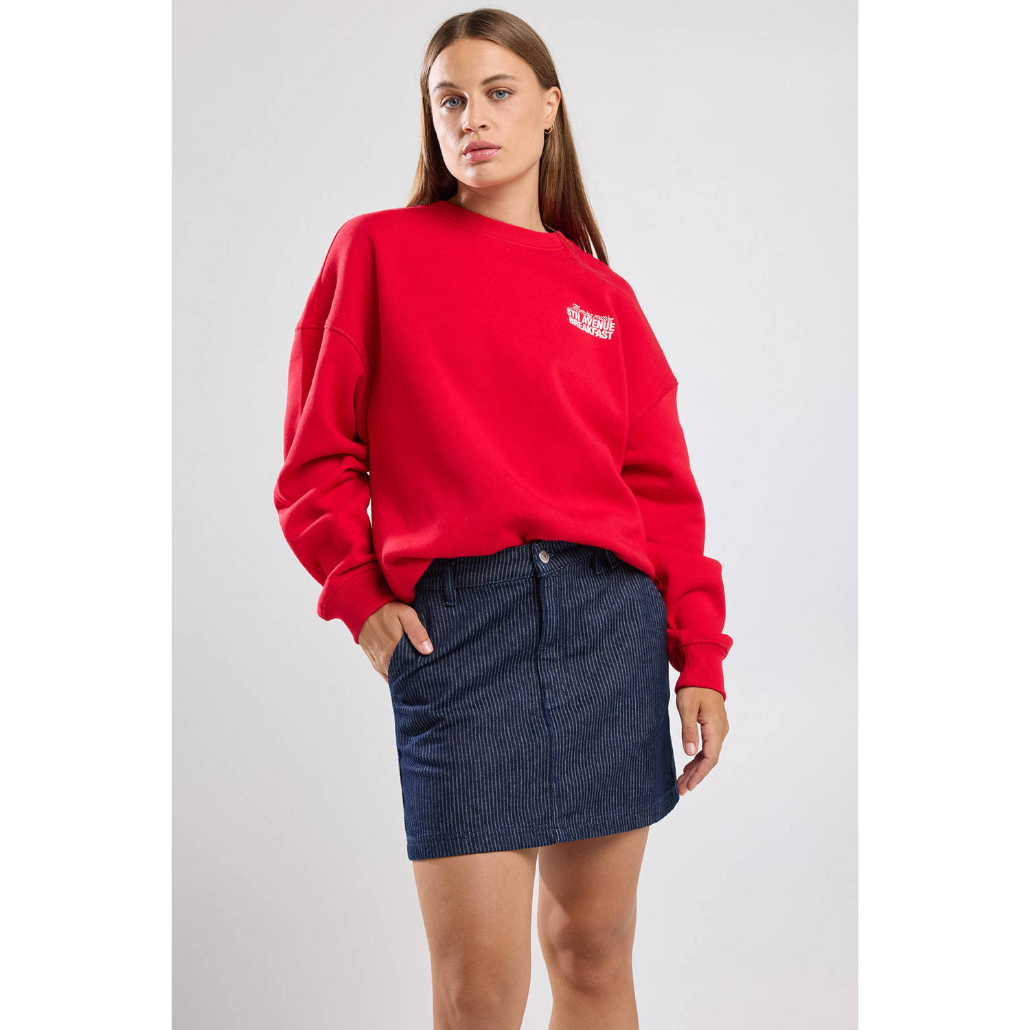 America Today korte rok donkerblauw