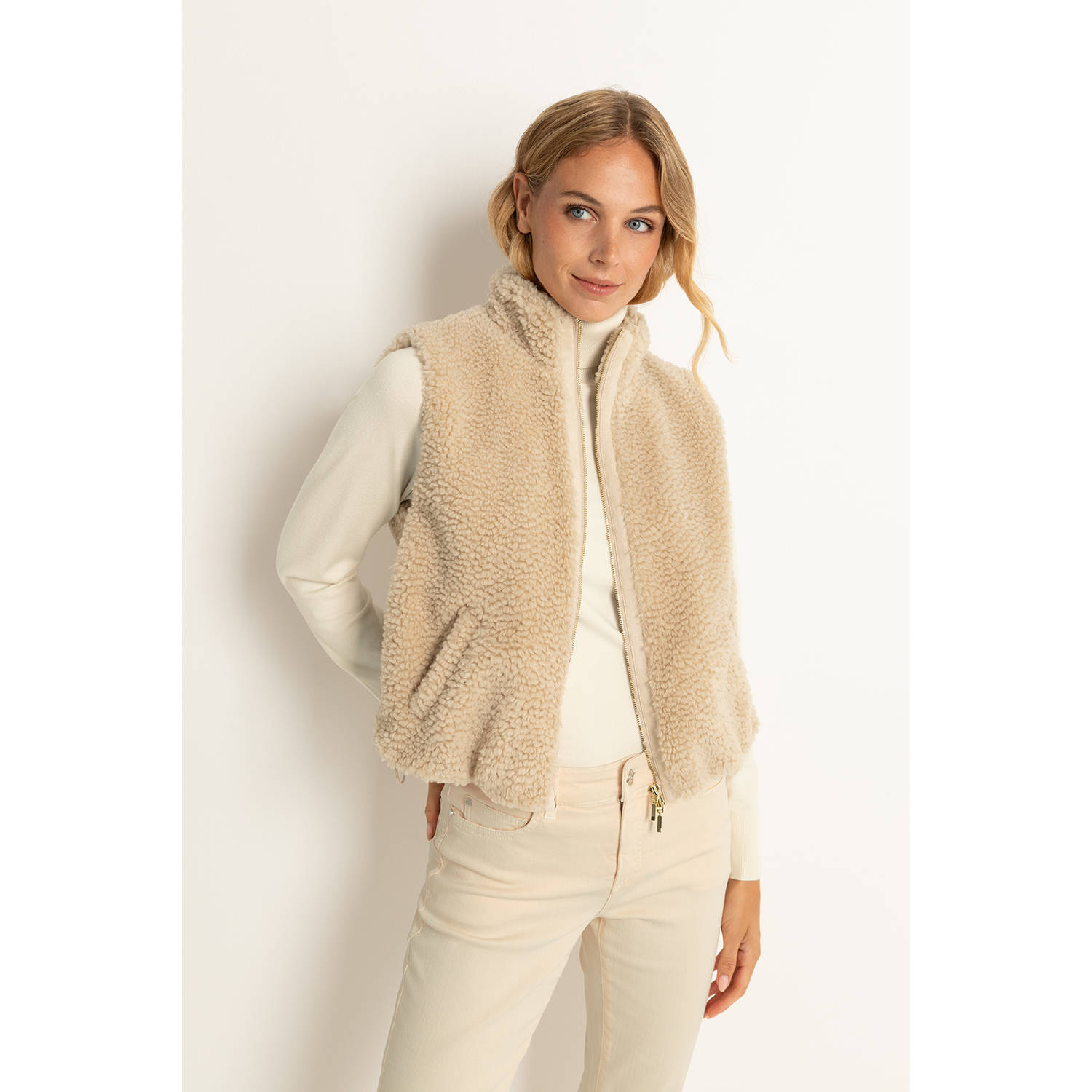 Claudia Sträter gilet beige