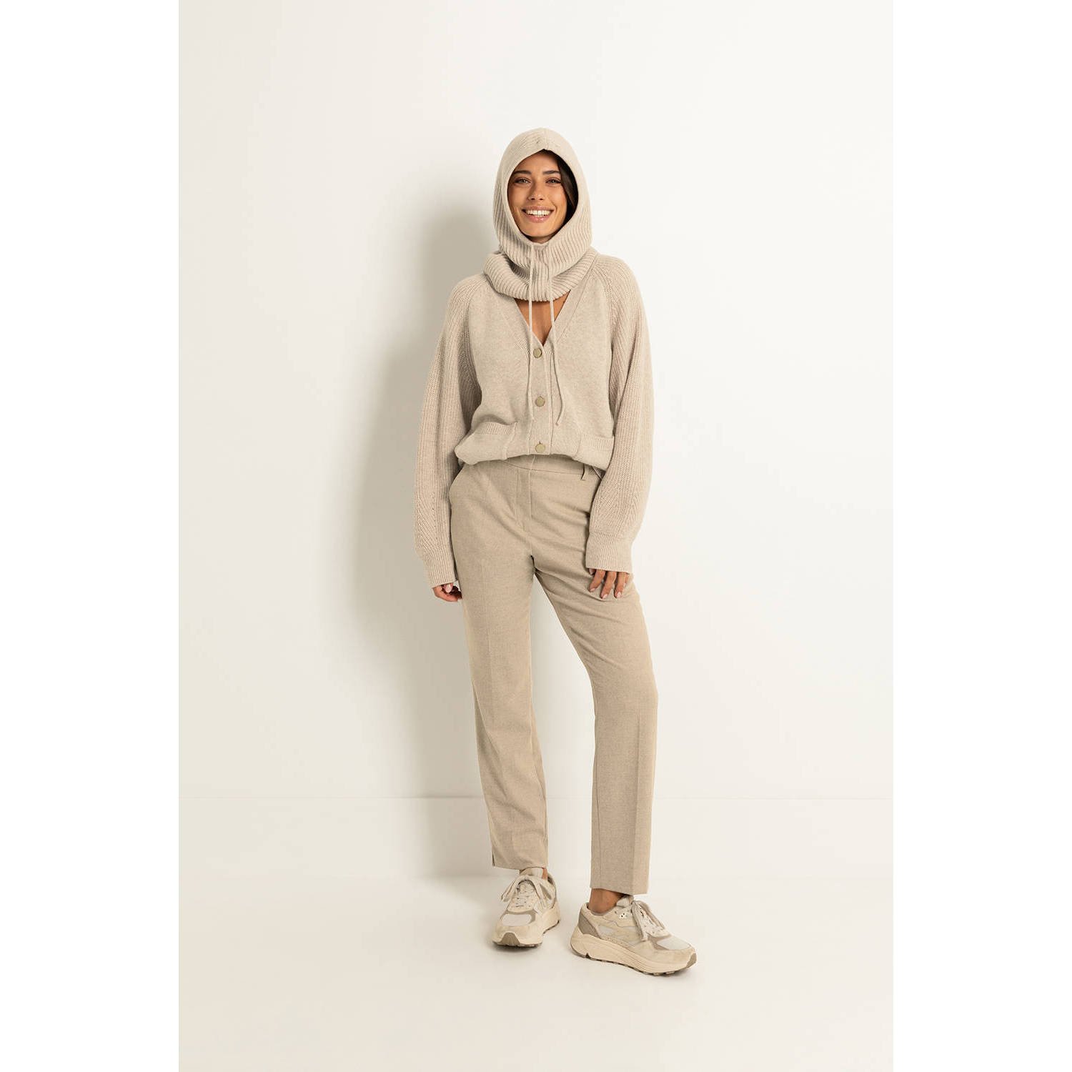 Claudia Sträter straight pantalon beige