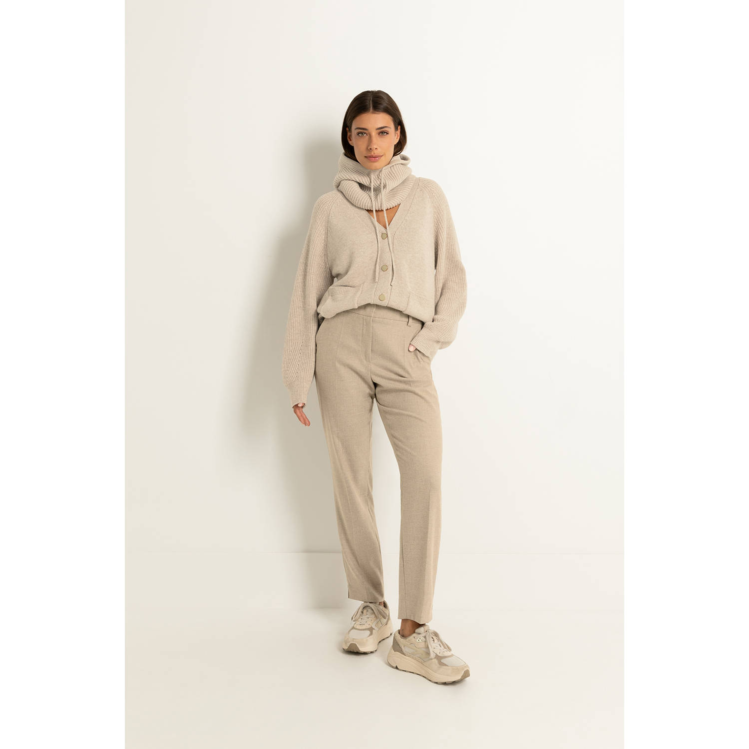 Claudia Sträter straight pantalon beige
