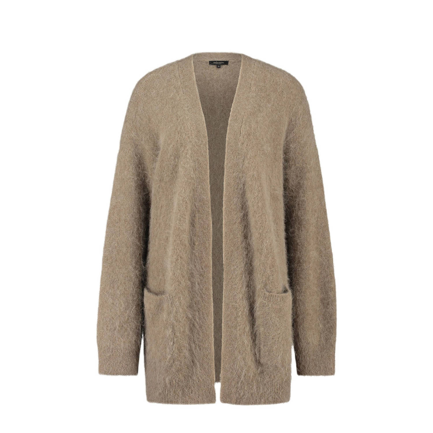 Claudia Sträter vest met wol taupe