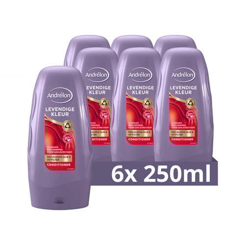 Wehkamp Andrélon Levendige Kleur conditioner - 6 x 250 ml aanbieding
