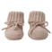 Lodger wollen baby slofjes beige