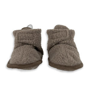 baby slofjes fleece bruin