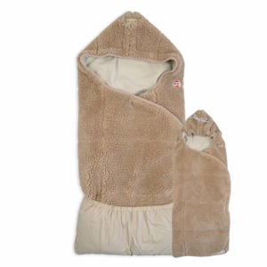 3-in-1 wikkeldeken Wrap Blanket Teddy lichtbruin 0-9 mnd