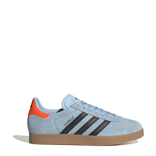 adidas Originals Gazelle sneakers lichtblauw/zwart/gum | wehkamp