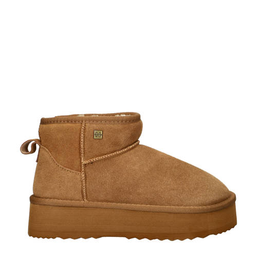 Nelson suède enkelboots cognac afbeelding