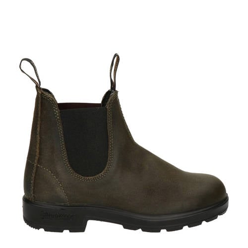 BLUNDSTONE 1615 suède chelsea boots olijfgroen afbeelding