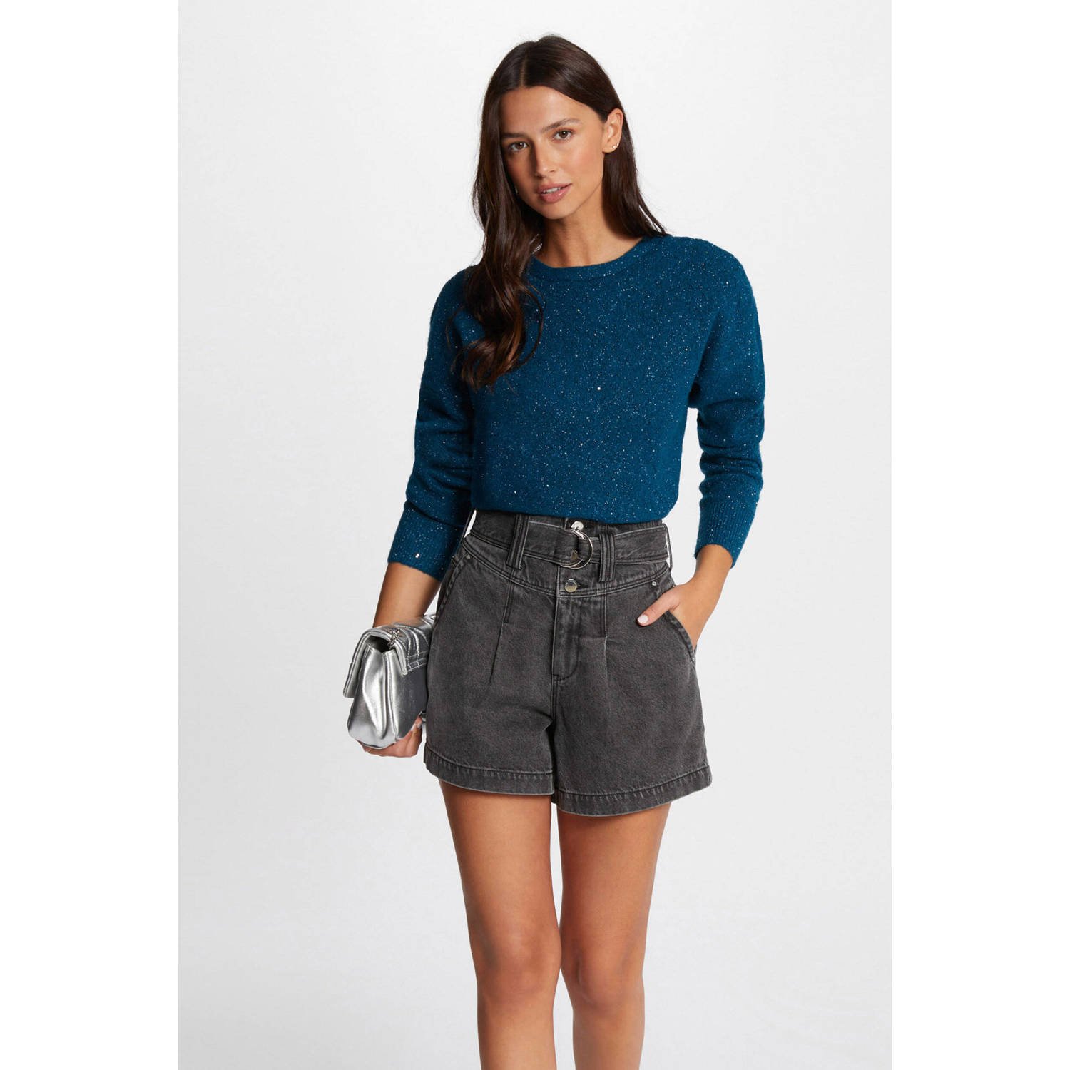Morgan gebreide trui met lurex