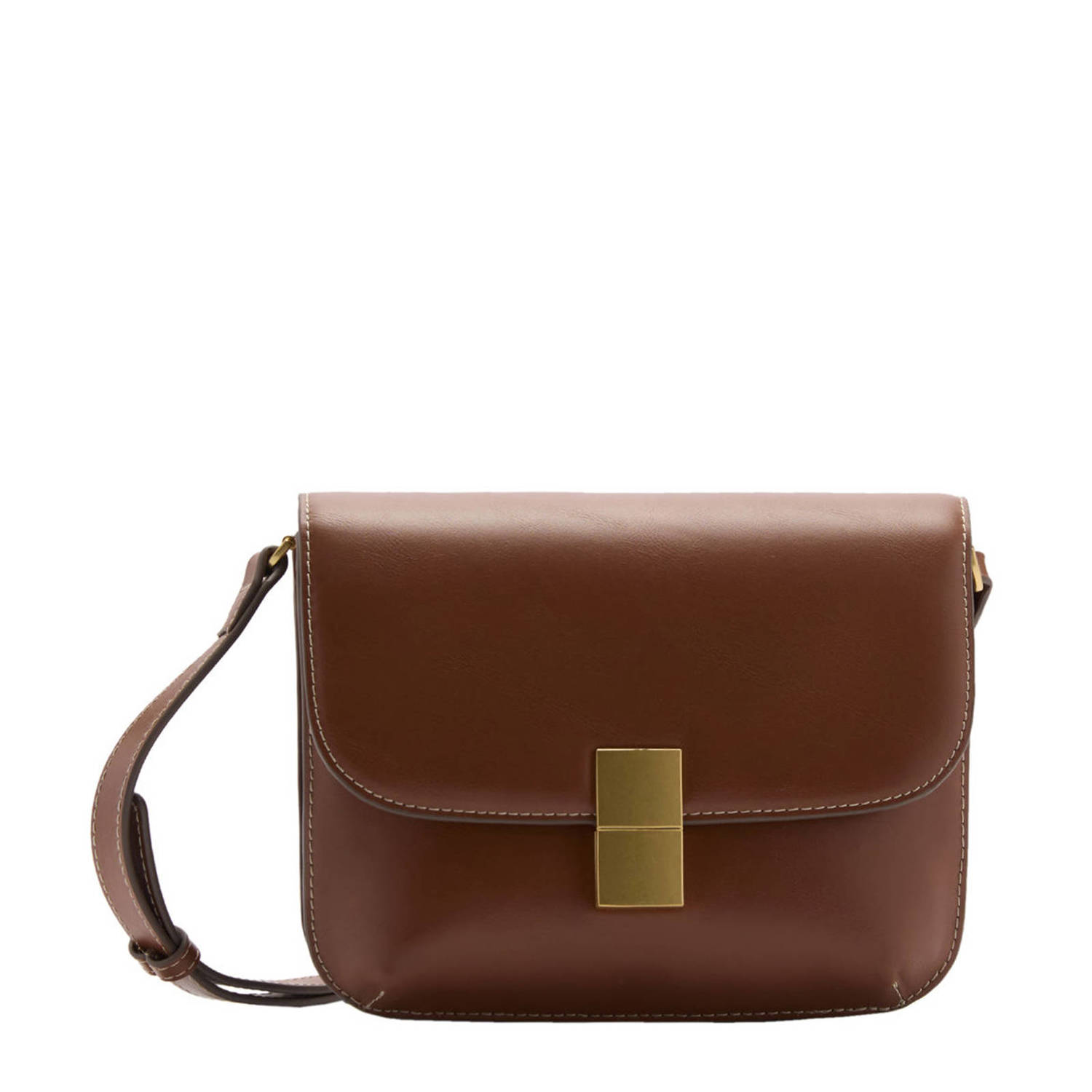 Mango crossbody tas bruin