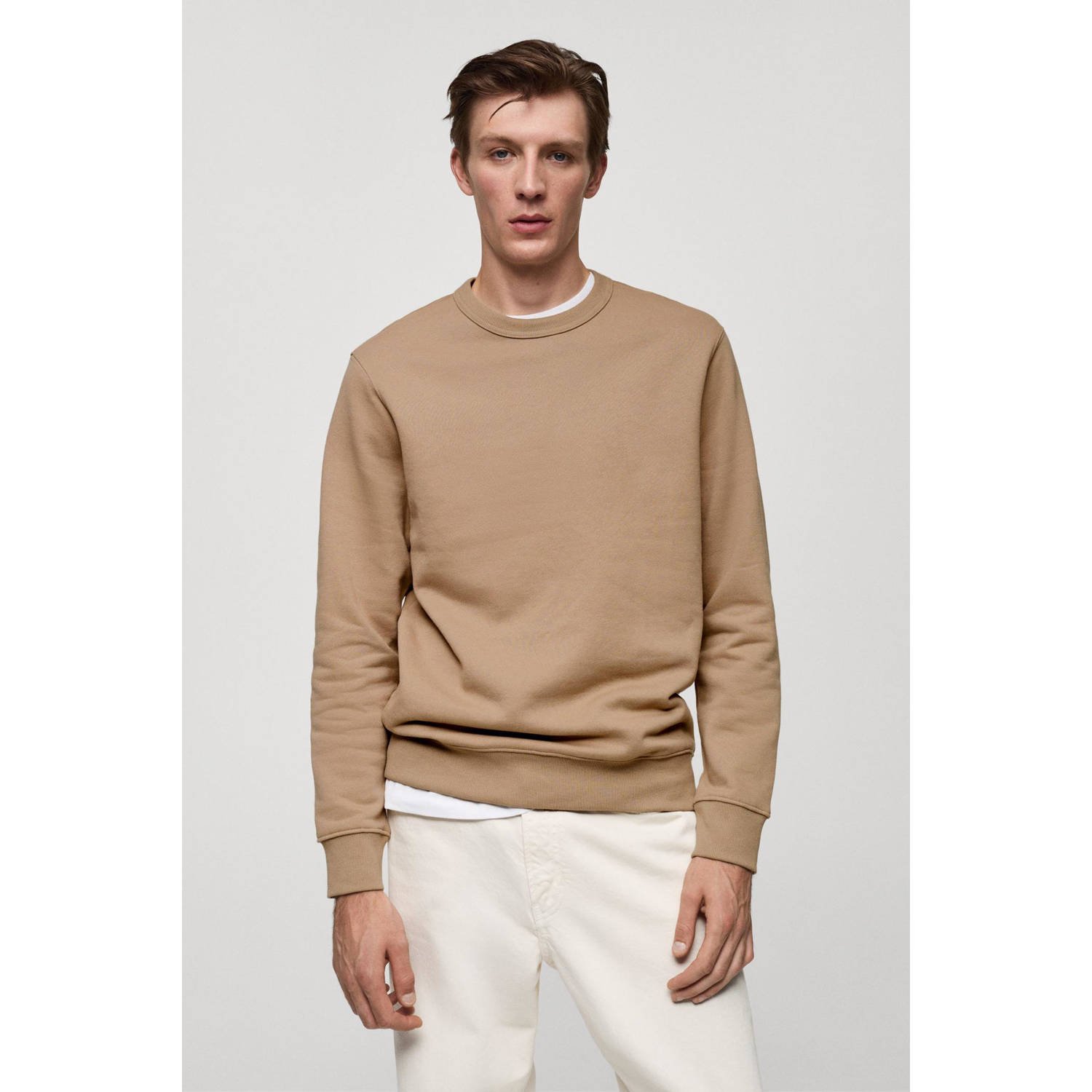 Mango Man sweater lichtbruin