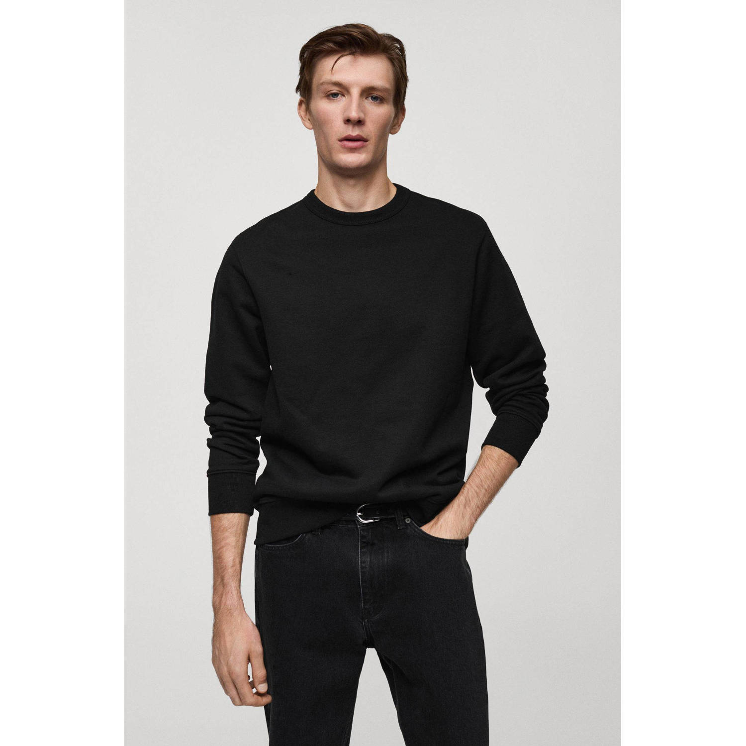 Mango Man sweater zwart