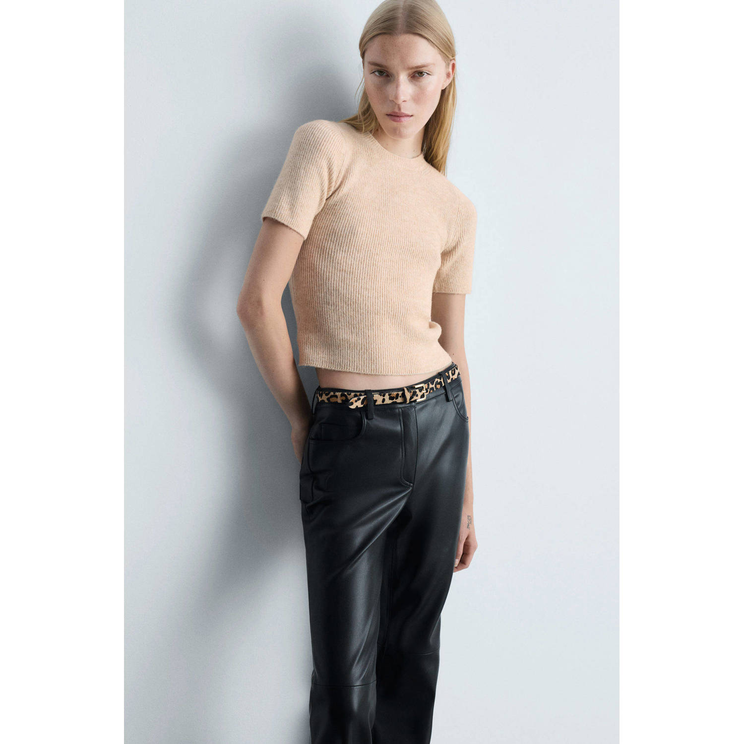 Mango top beige