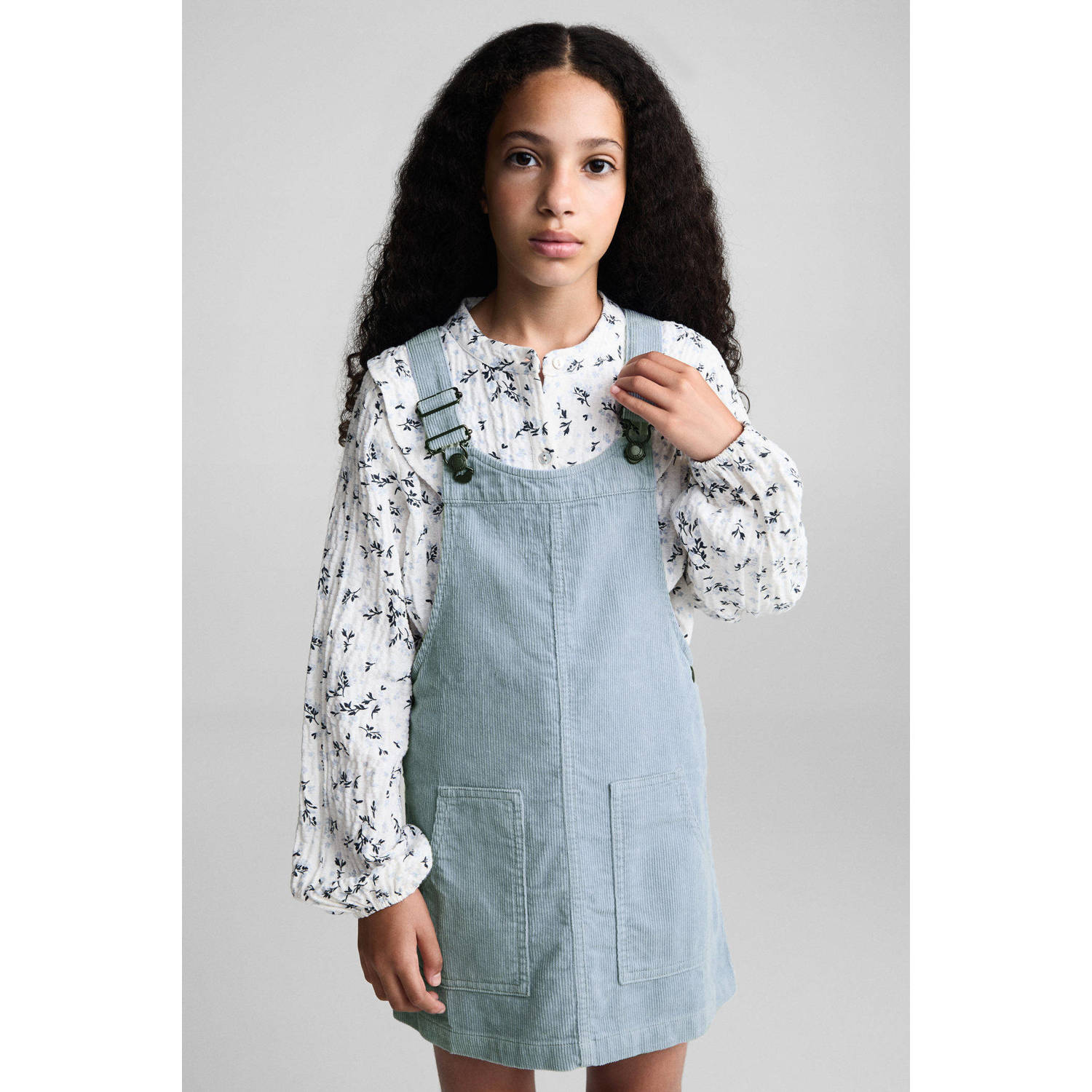 Mango Kids overgooier lichtblauw