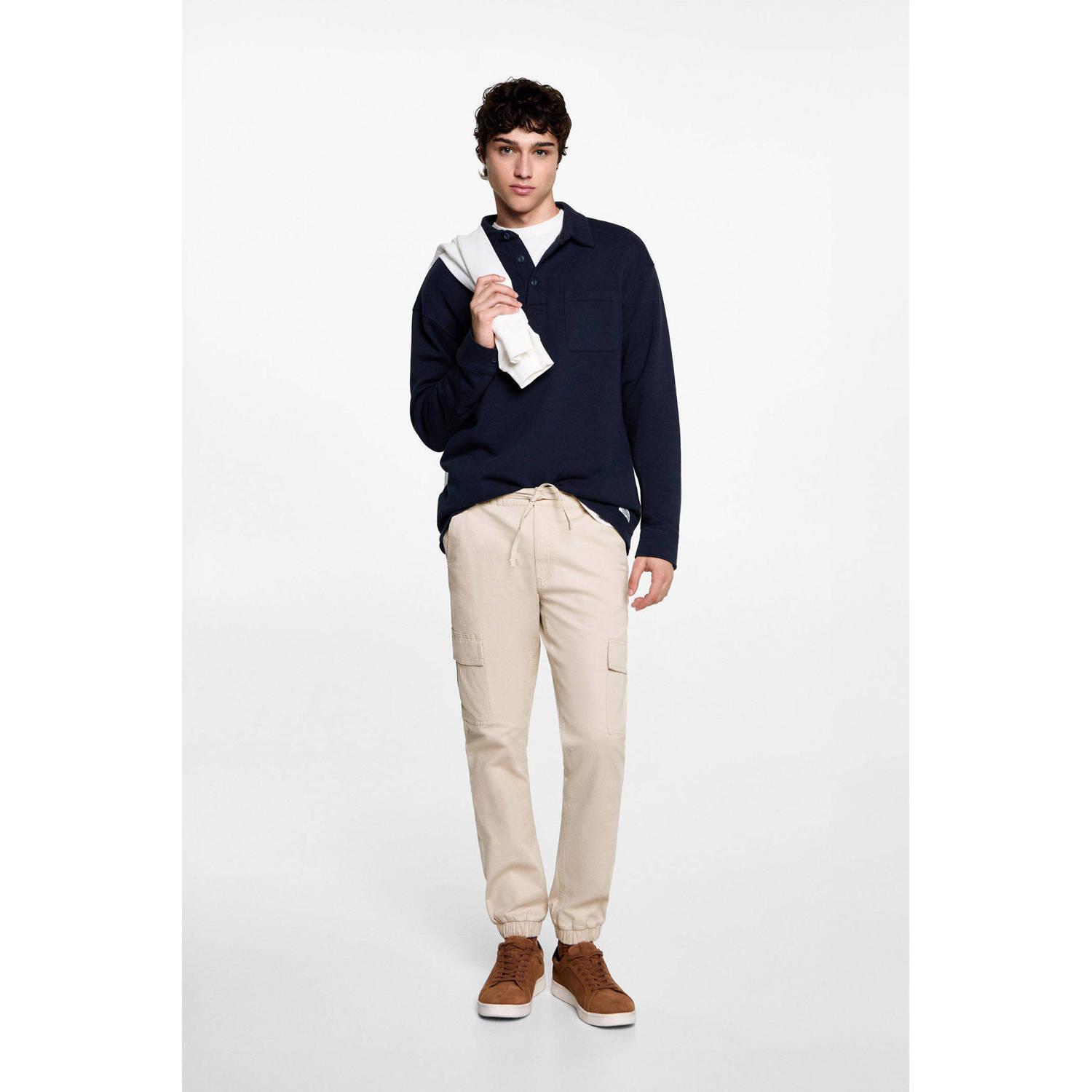 MANGO TEEN cargo broek beige