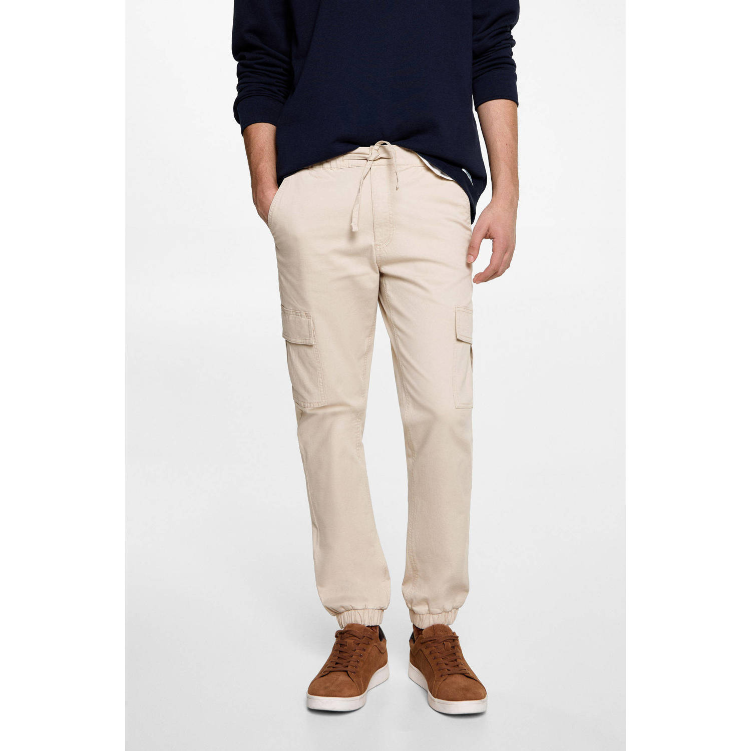 MANGO TEEN cargo broek beige