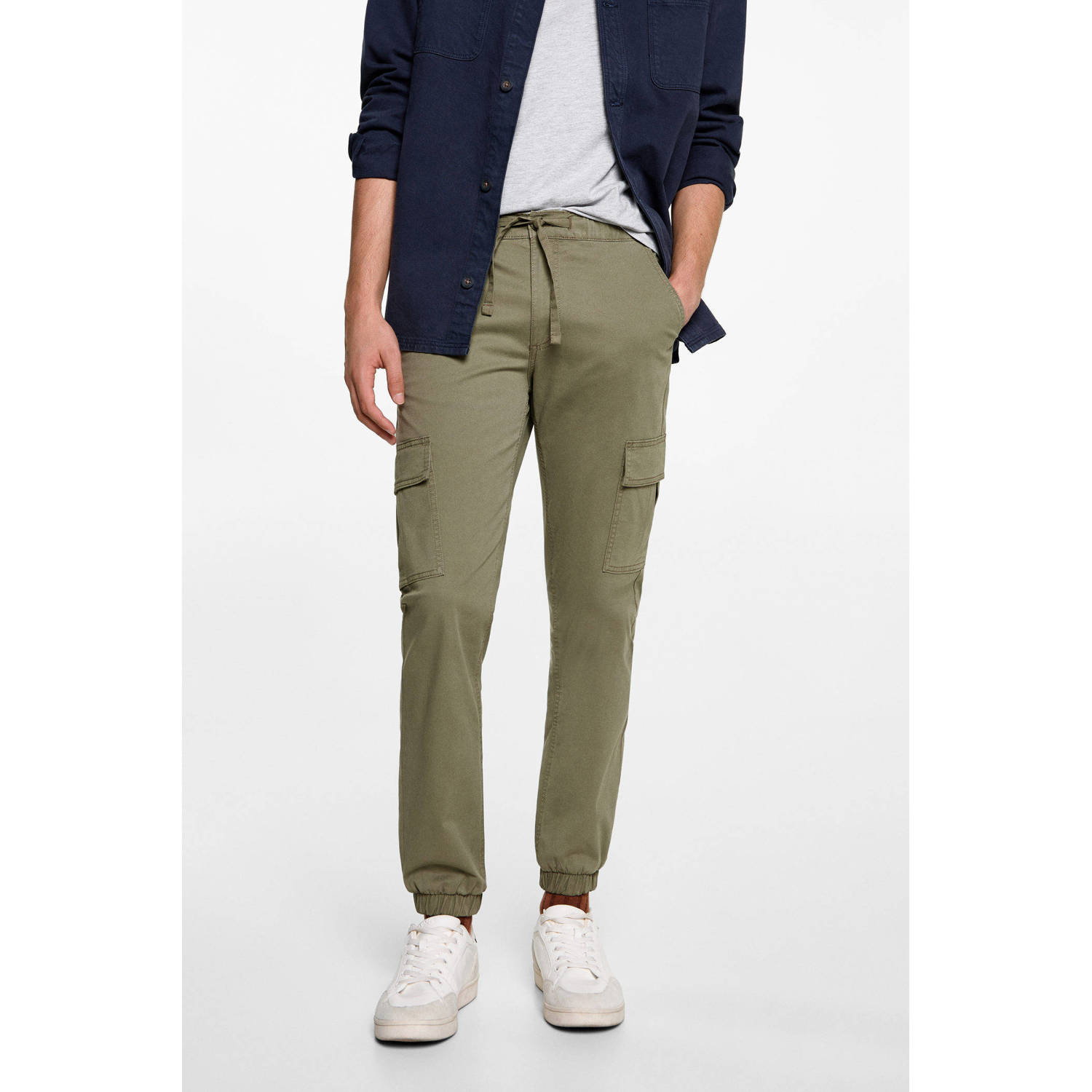 MANGO TEEN cargo broek groen