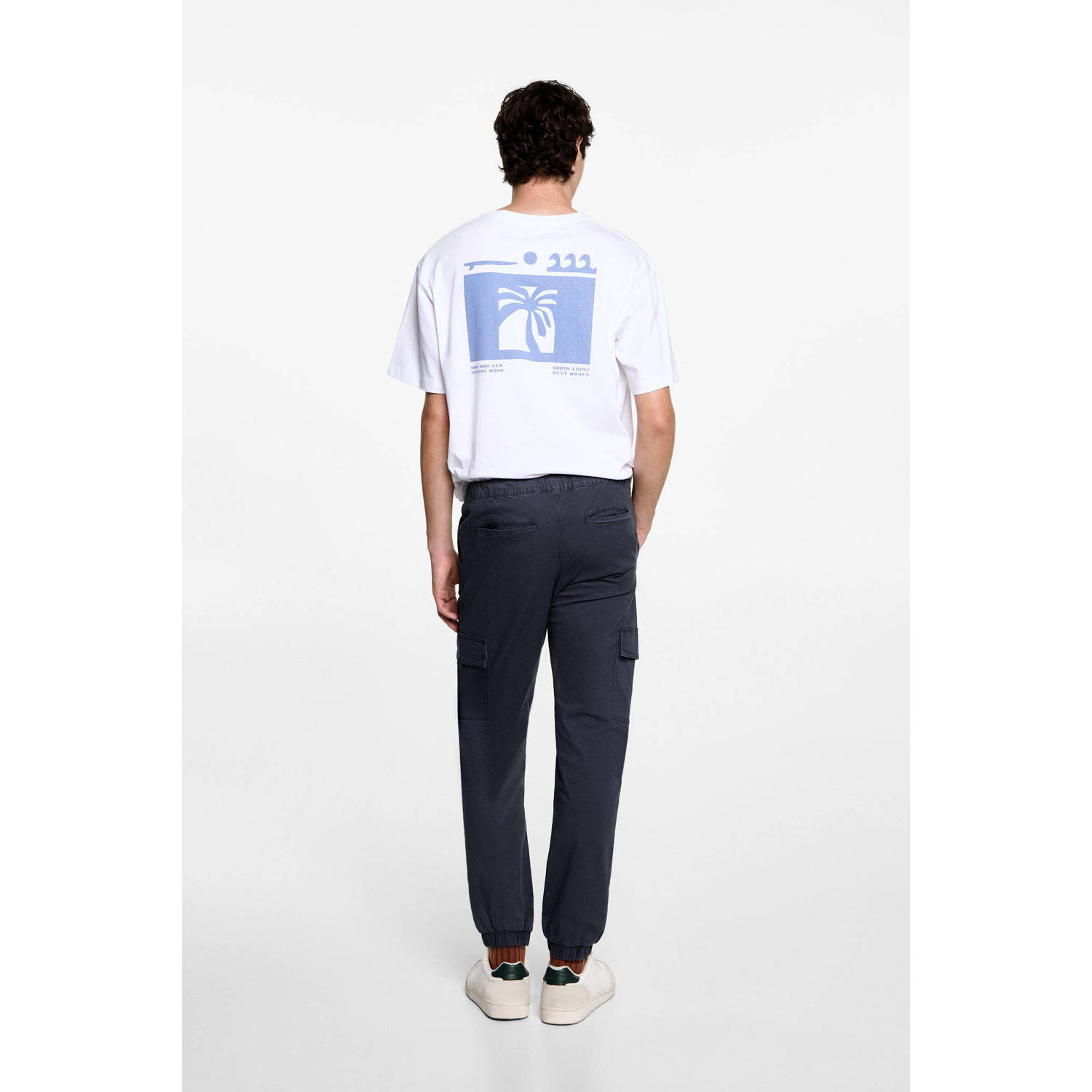 MANGO TEEN cargo broek marine