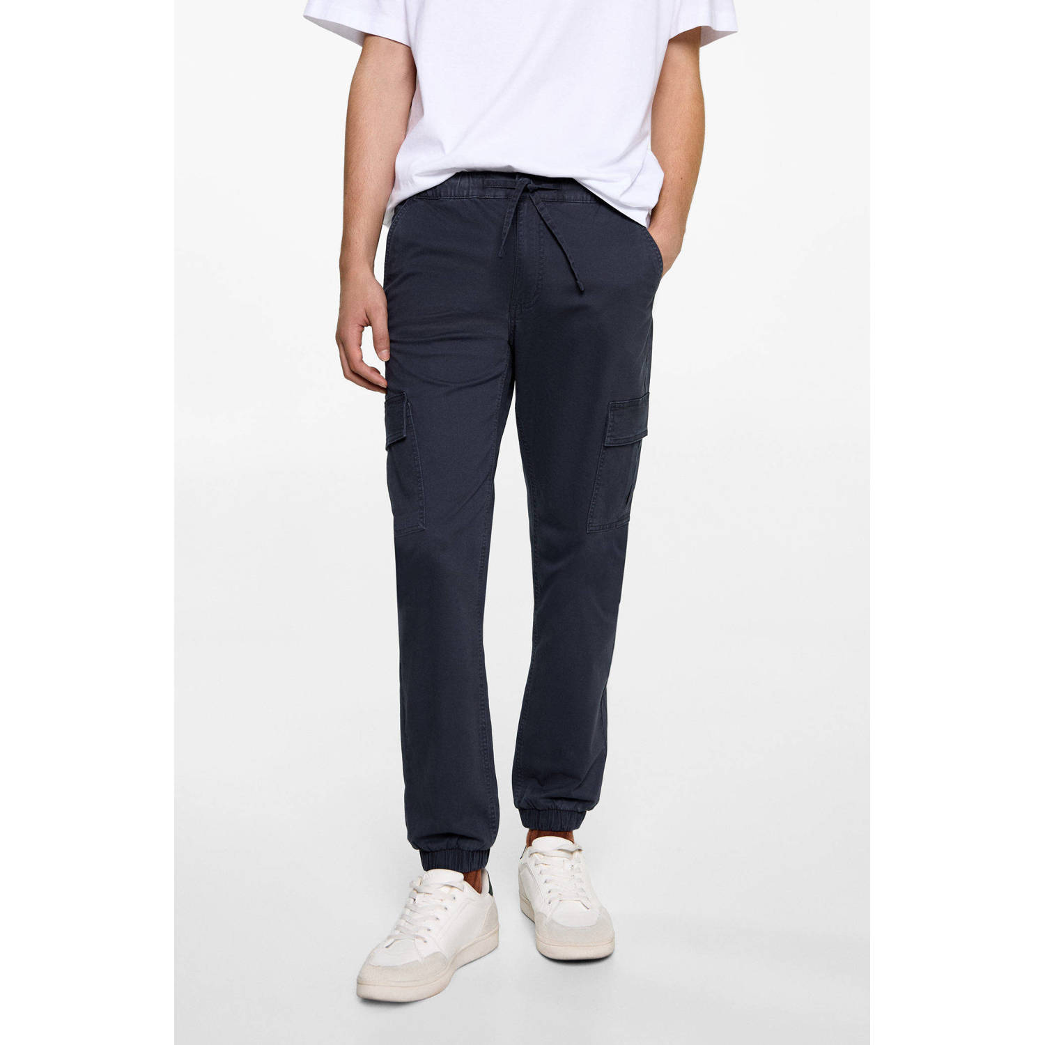 MANGO TEEN cargo broek marine
