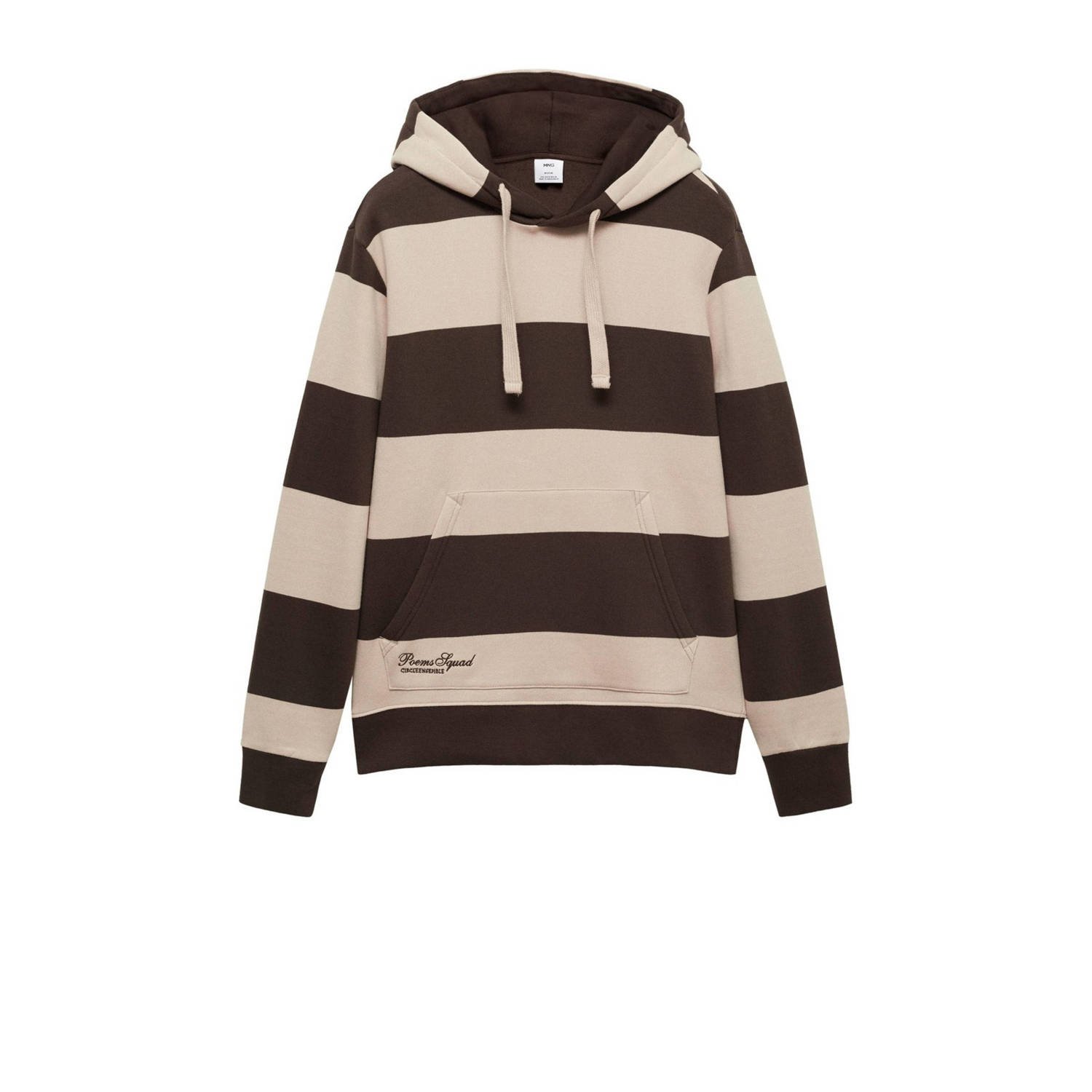 Mango Man hoodie donkerbruin