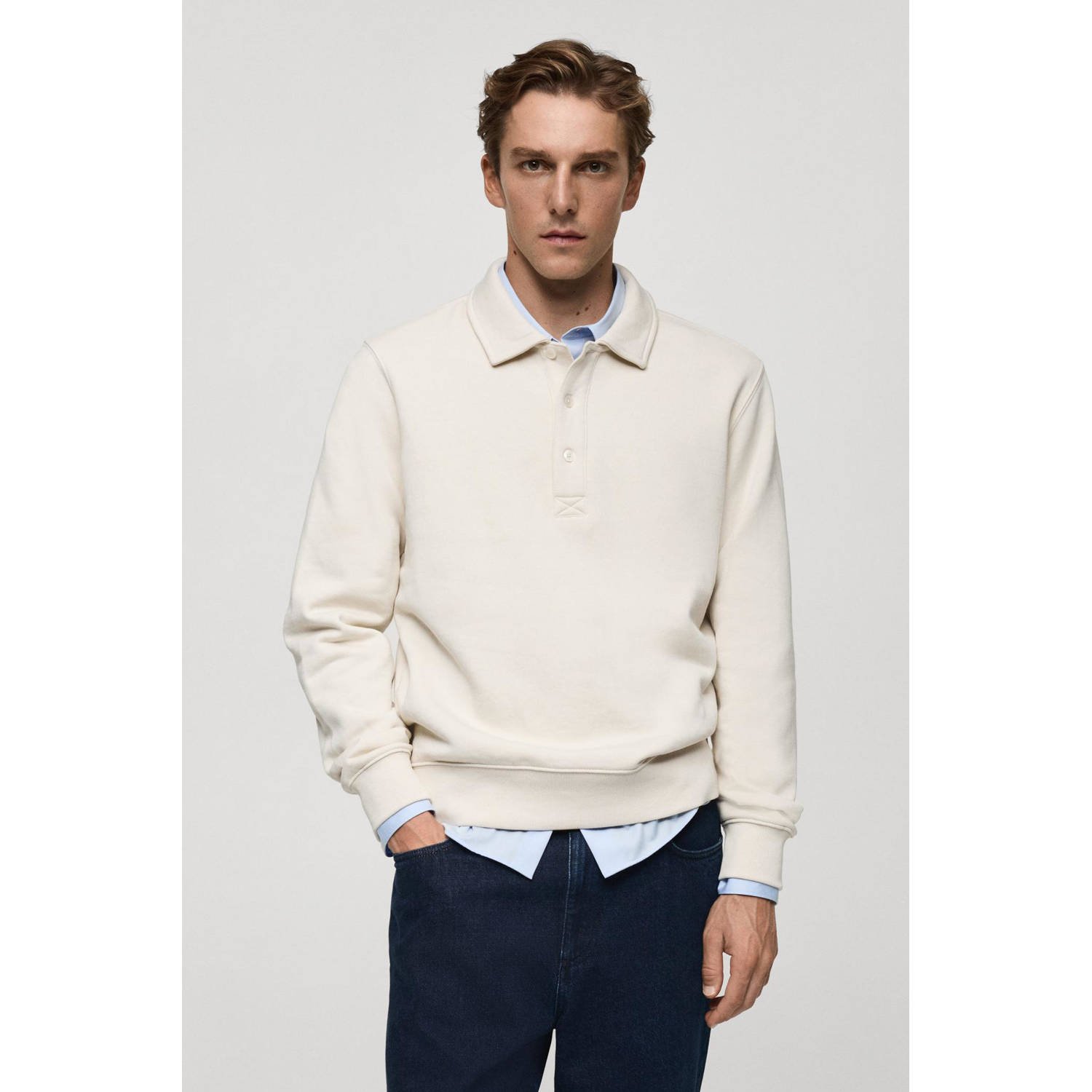 Mango Man sweater ecru