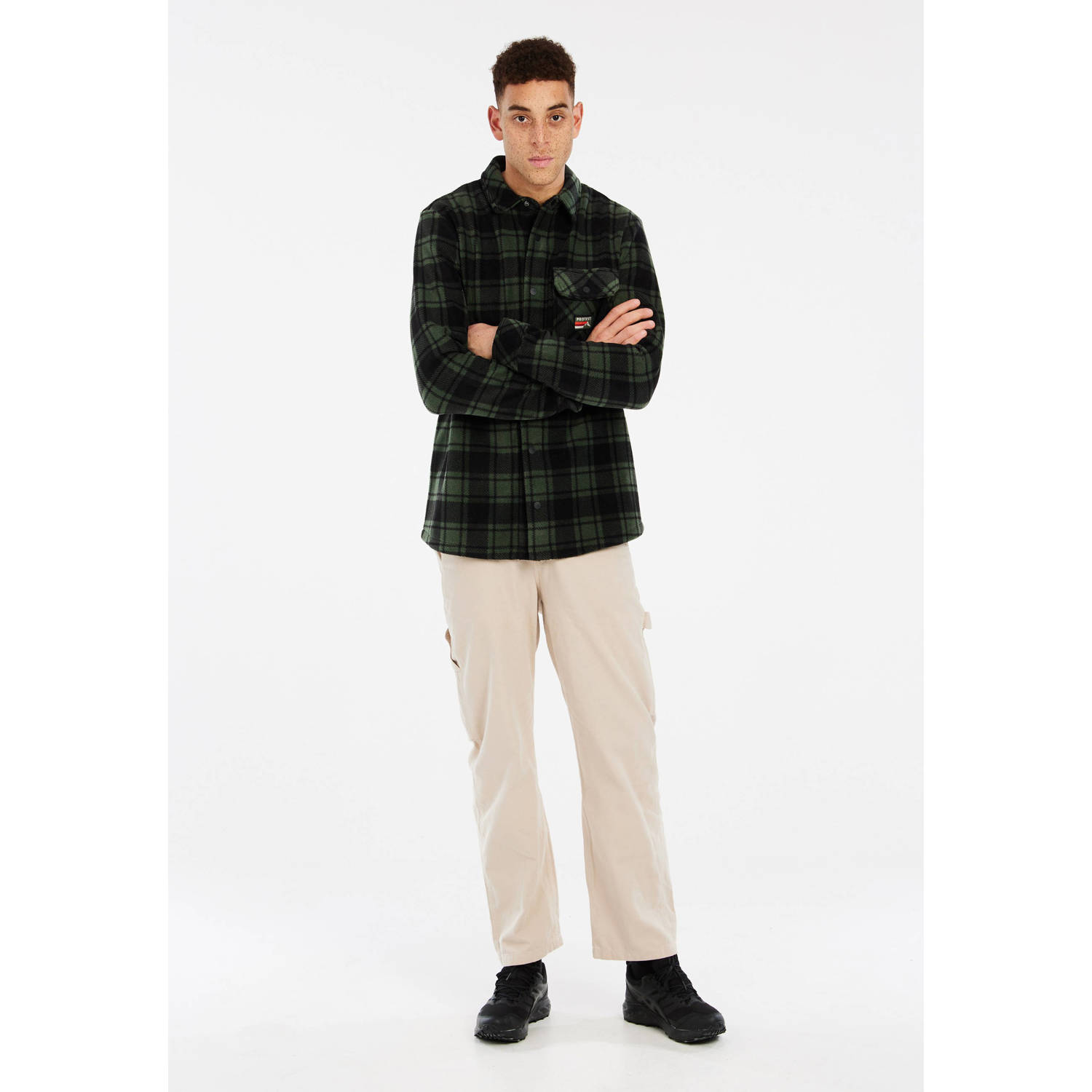 Protest geruit overshirt thyme
