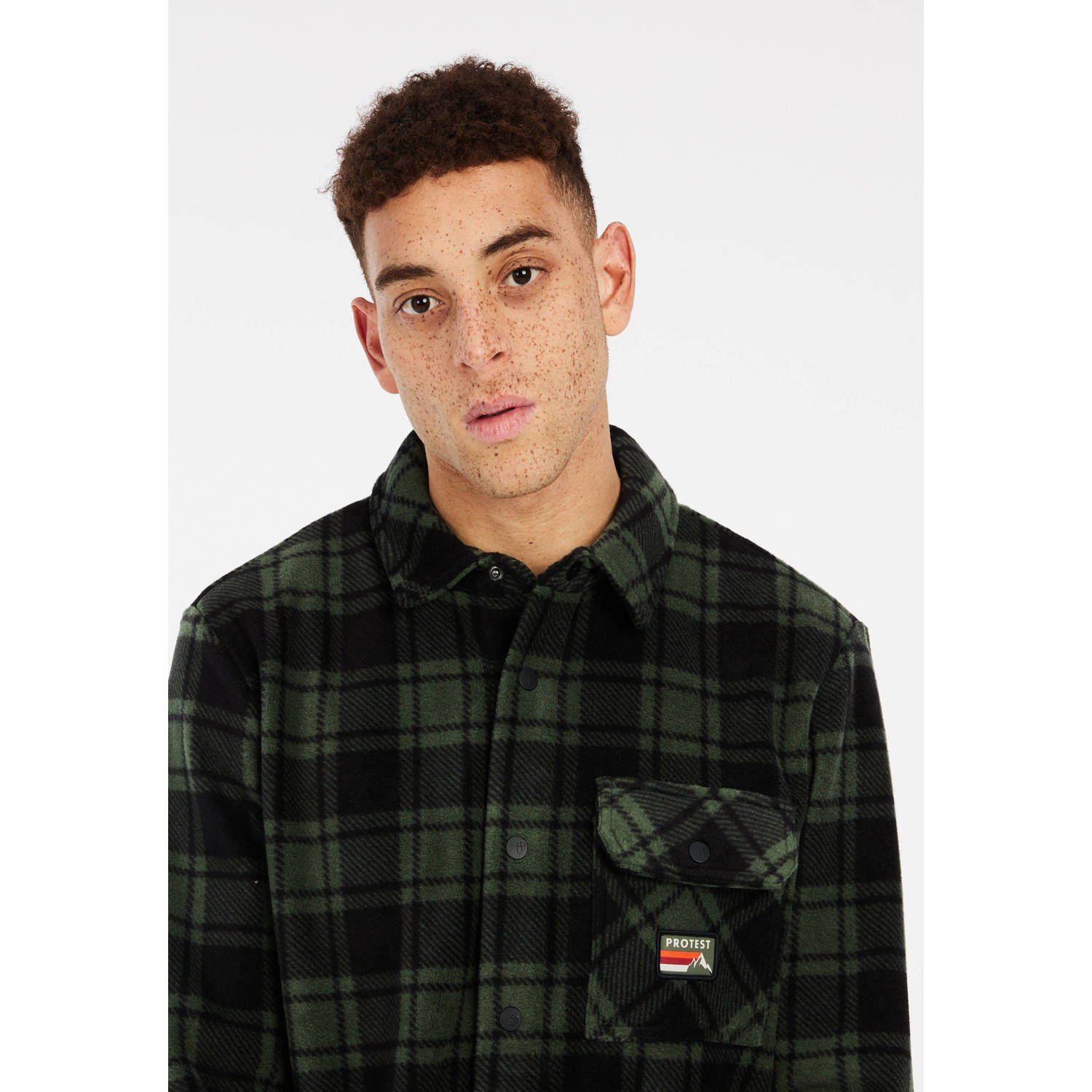 Protest geruit overshirt thyme