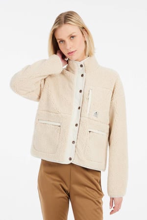 teddy fleece vest Lux ecru