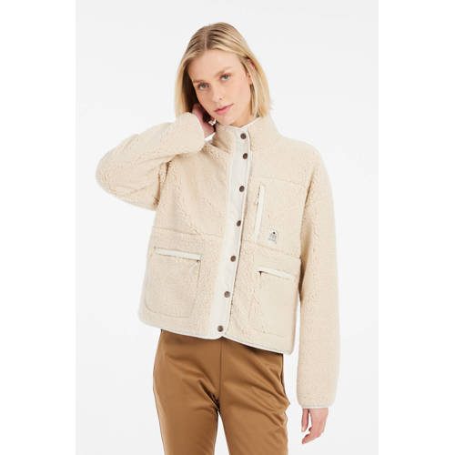 Protest teddy fleece vest Lux ecru afbeelding