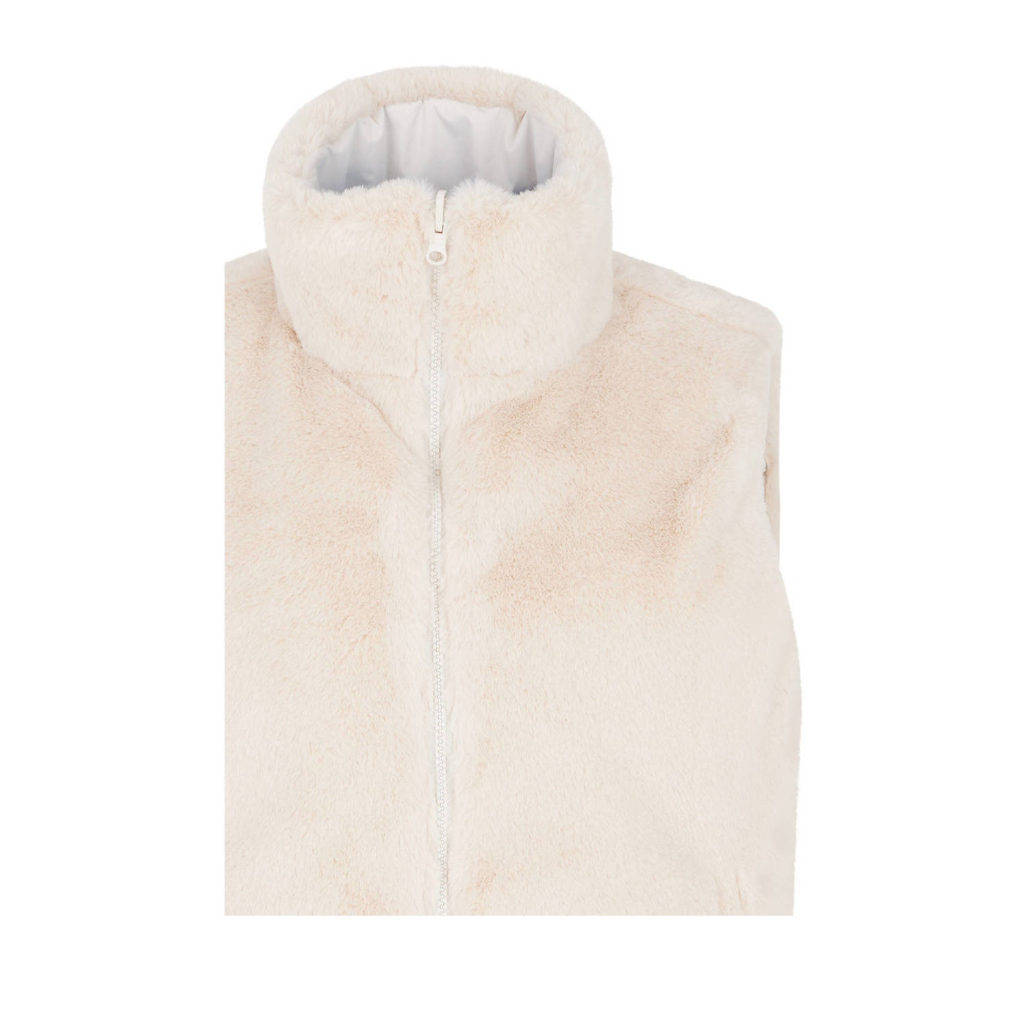 Protest imitatiebont bodywarmer ecru
