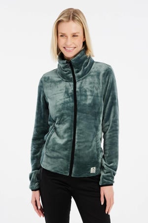 teddy fleece vest Vance groen