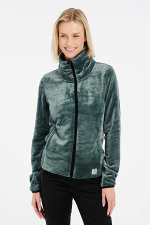 teddy fleece vest Vance groen