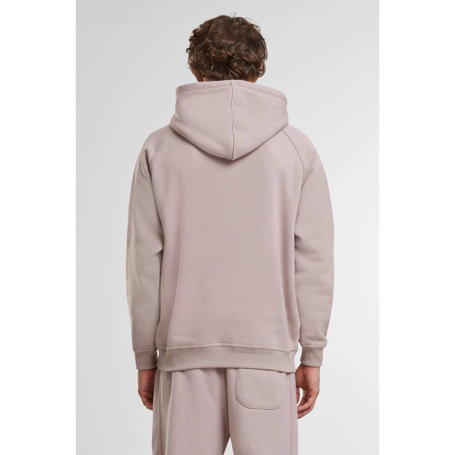 Urban Classics hoodie lichtroze