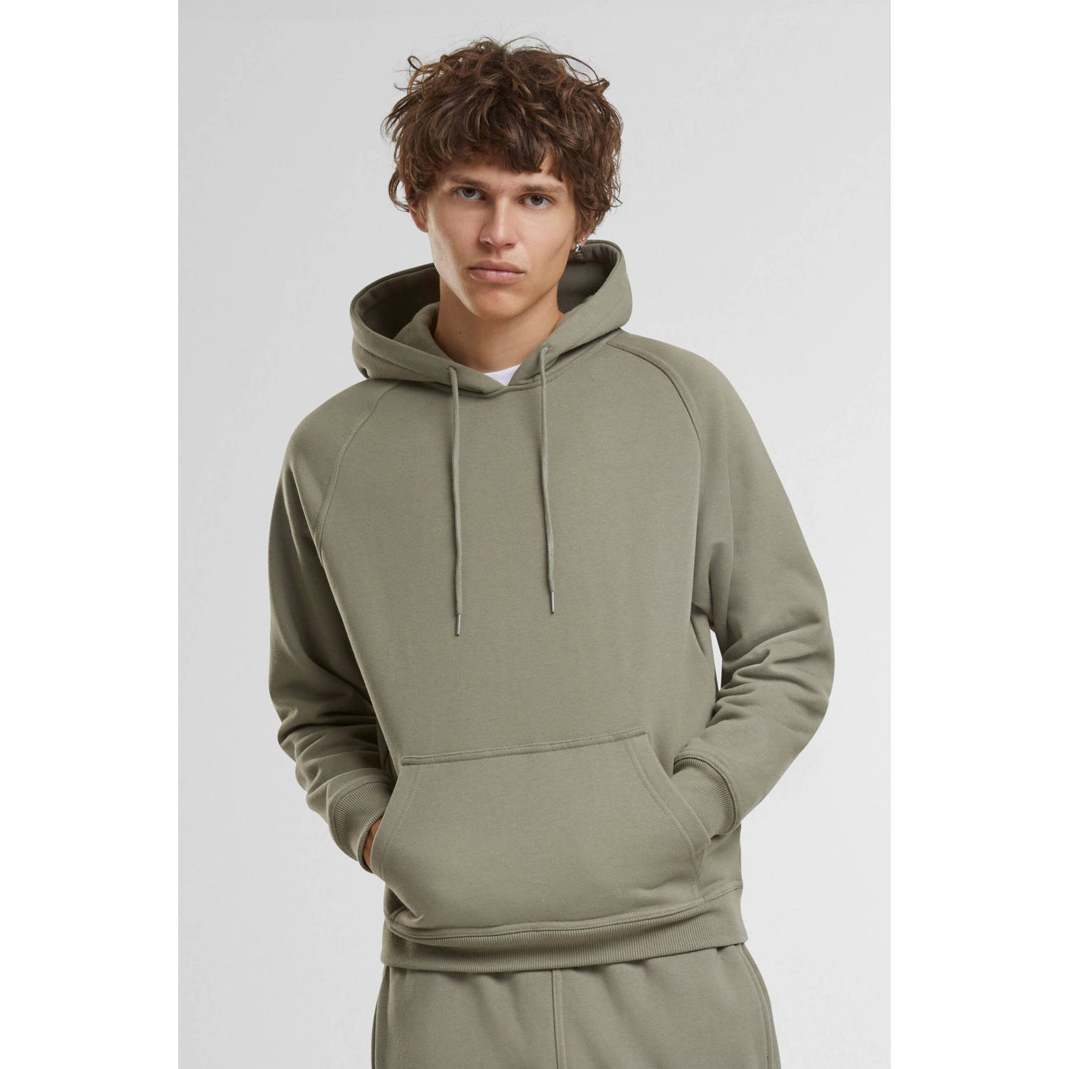 Urban Classics hoodie olijfgroen