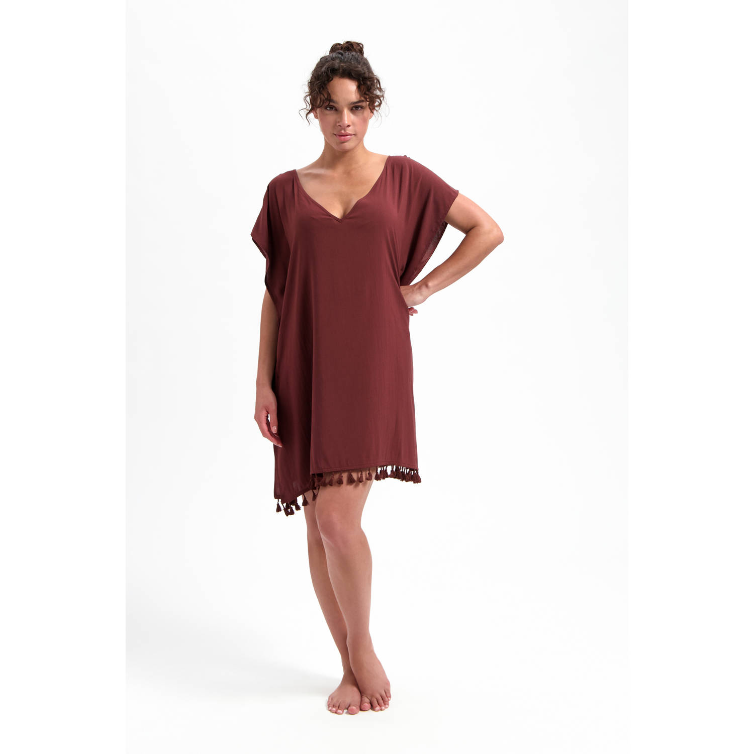 Beachlife strandtuniek bruin