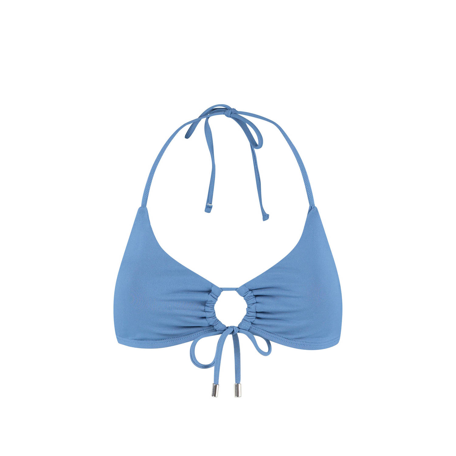 Beachlife voorgevormde halter bikinitop blauw