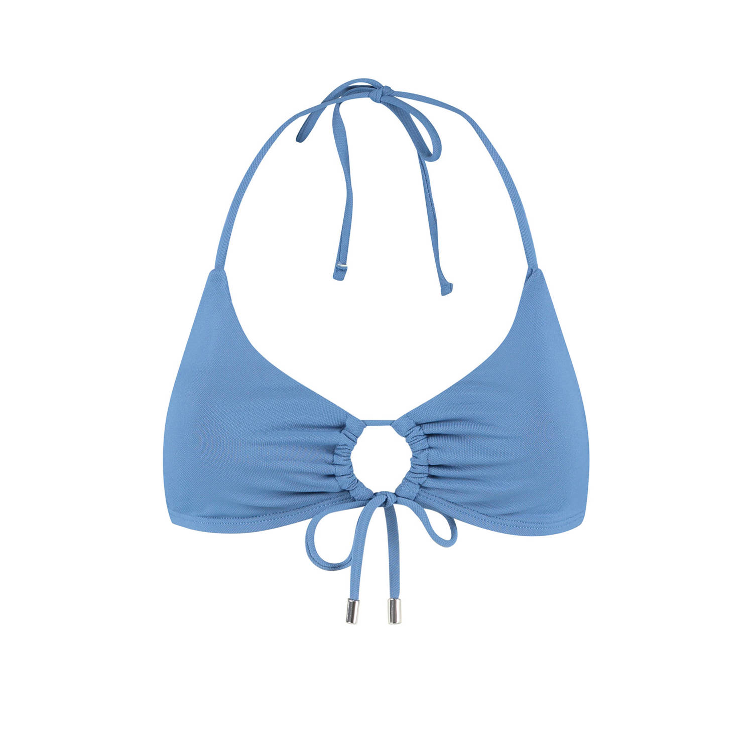 Beachlife voorgevormde halter bikinitop blauw