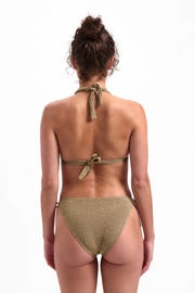 thumbnail: Beachlife voorgevormde triangel bikinitop met lurex goud