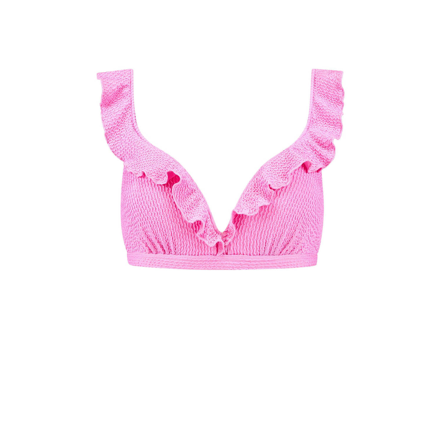 Beachlife voorgevormde beugel bikinitop met textuur roze