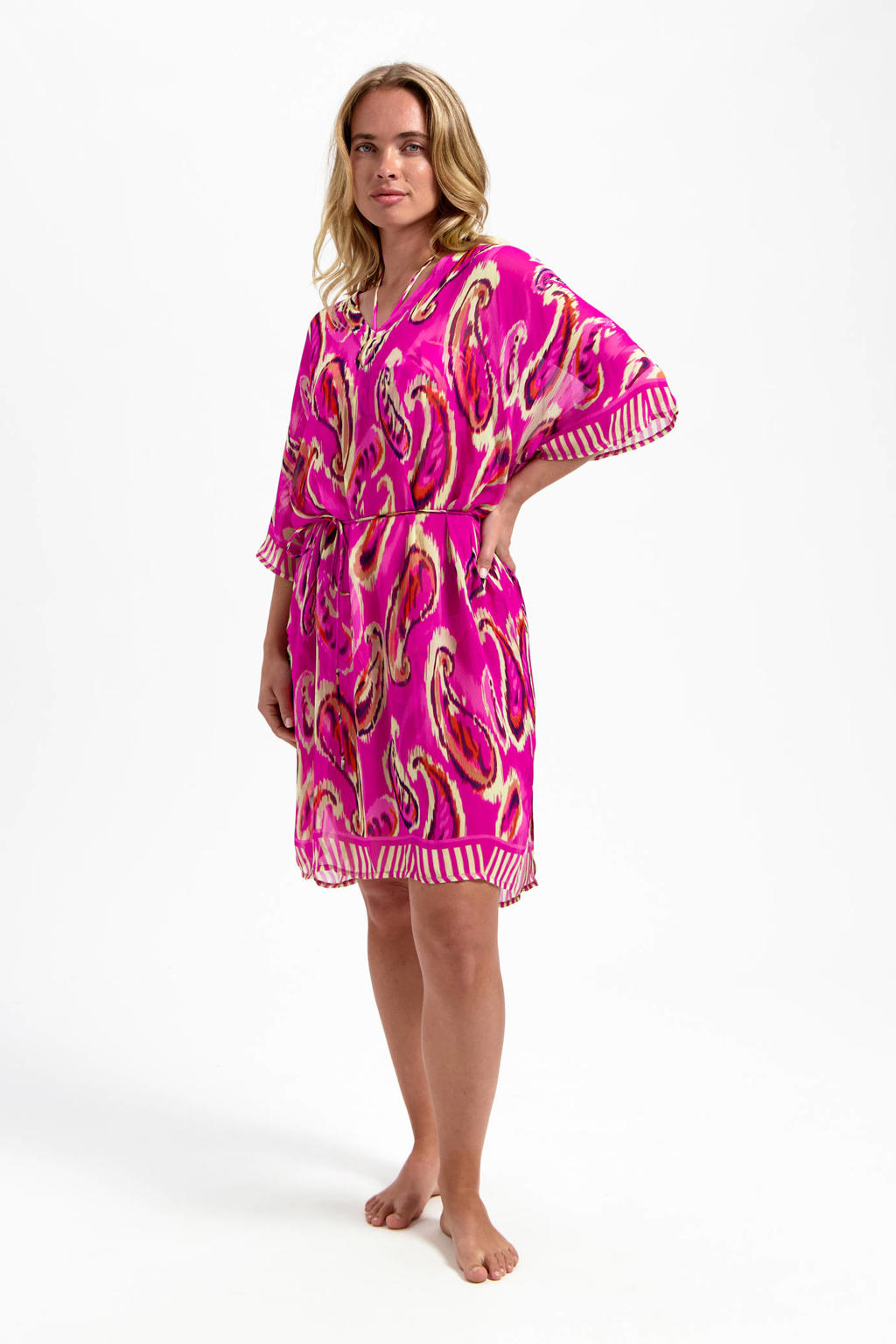 Cyell strandtuniek roze/beige