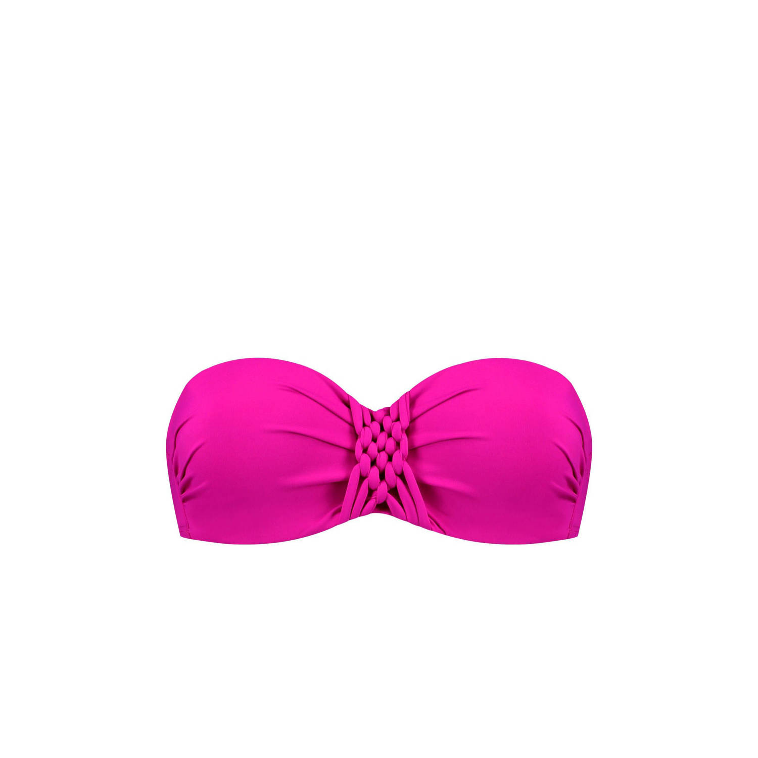 Cyell voorgevormde strapless beugel bikinitop fuchsia