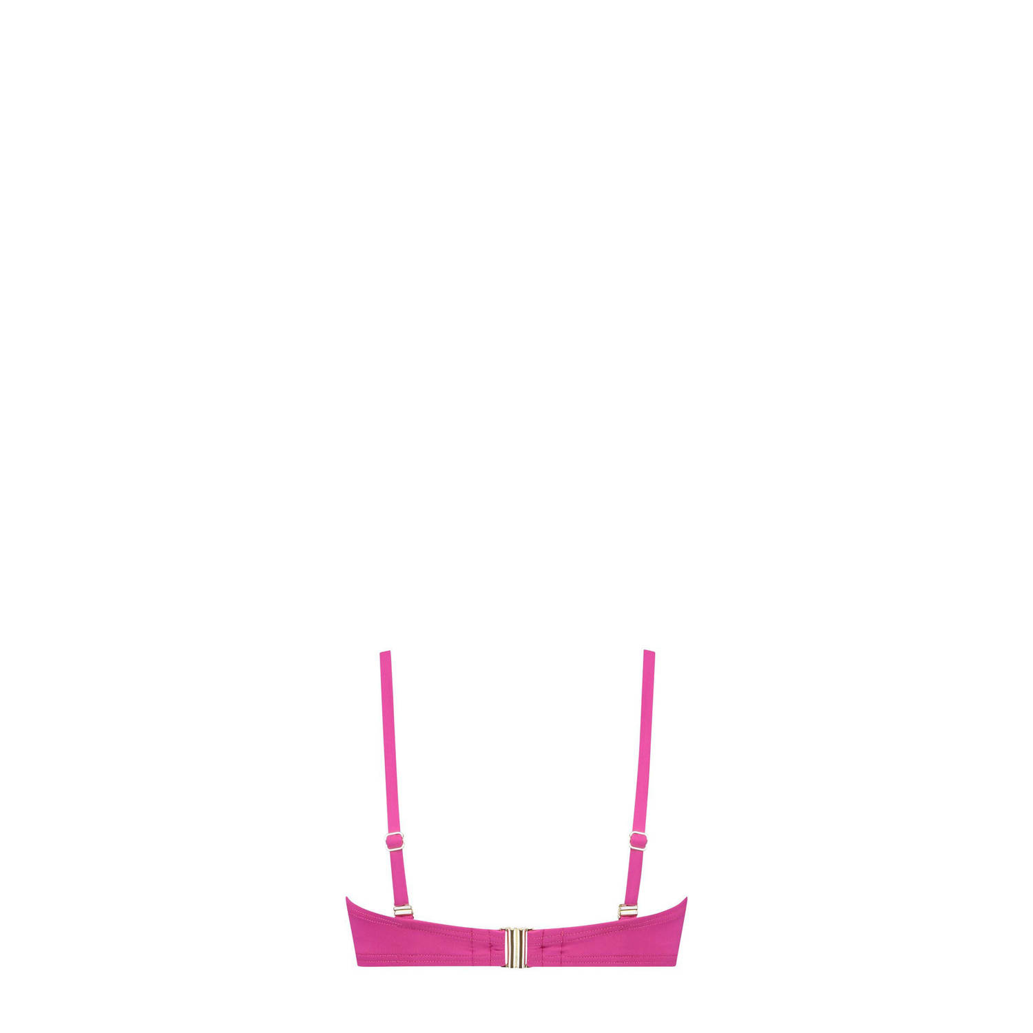 Cyell voorgevormde strapless beugel bikinitop fuchsia