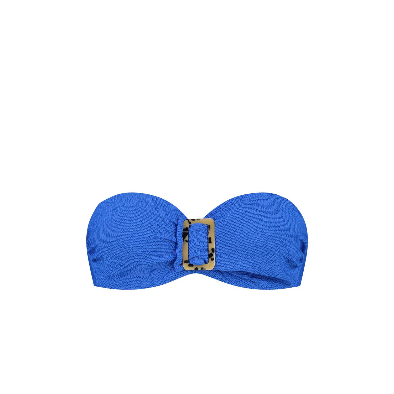 Cyell voorgevormde strapless bandeau bikinitop blauw